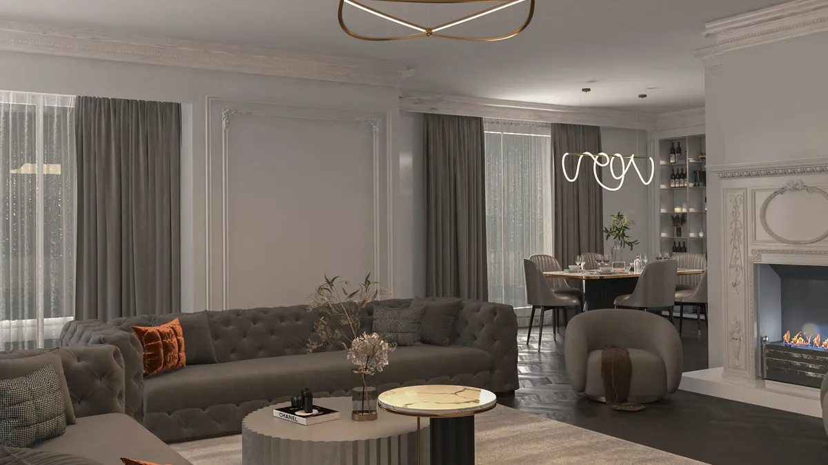 Living Room - Kitchen — 2