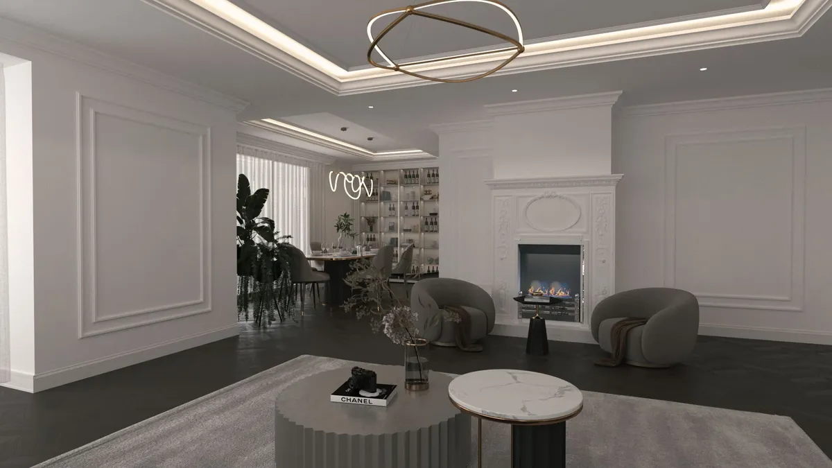 Living Room - Kitchen — 4
