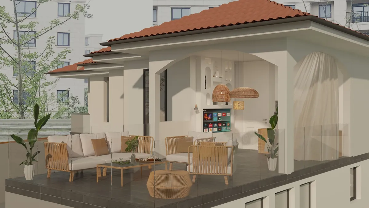 Interior _ Patio of Villa"Aruba"